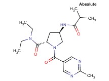 (4R)-N,N-diethyl-4-(isobutyrylamino)-1-[(2-methylpyrimidin-5-yl)carbonyl]-L-prolinamide