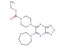 ethyl 4-[6-(1-azepanyl)[1,2,5]oxadiazolo[3,4-b]pyrazin-5-yl]-1-piperazinecarboxylate