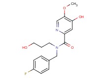 N-(4-fluorobenzyl)-4-hydroxy-N-(3-hydroxypropyl)-5-methoxy-2-pyridinecarboxamide