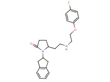1-(2,3-dihydro-1H-inden-2-yl)-5-(2-{[2-(4-fluorophenoxy)ethyl]amino}ethyl)-2-pyrrolidinone