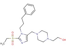 2-(4-{[2-(ethylsulfonyl)-1-(3-phenylpropyl)-1H-imidazol-5-yl]methyl}-1-piperazinyl)ethanol
