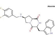(3S,7S,8aS)-7-[(3,4-difluorobenzyl)amino]-3-(1H-indol-3-ylmethyl)hexahydropyrrolo[1,2-a]pyrazine-1,4-dione