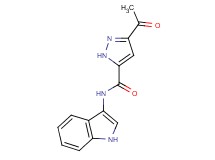 3-acetyl-N-1H-indol-3-yl-1H-pyrazole-5-carboxamide
