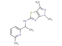 1,3-dimethyl-N-[1-(6-methylpyridin-2-yl)ethyl]-1H-pyrazolo[3,4-d][1,3]thiazol-5-amine