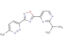 3-[5-(2-isopropyl-4-pyrimidinyl)-1,2,4-oxadiazol-3-yl]-6-methylpyridazine