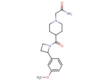 2-(4-{[2-(3-methoxyphenyl)azetidin-1-yl]carbonyl}piperidin-1-yl)acetamide