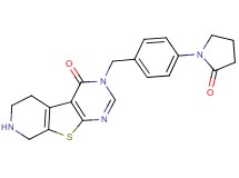 3-[4-(2-oxopyrrolidin-1-yl)benzyl]-5,6,7,8-tetrahydropyrido[4',3':4,5]thieno[2,3-d]pyrimidin-4(3H)-one