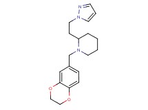 1-(2,3-dihydro-1,4-benzodioxin-6-ylmethyl)-2-[2-(1H-pyrazol-1-yl)ethyl]piperidine