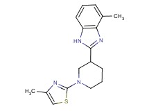 4-methyl-2-[1-(4-methyl-1,3-thiazol-2-yl)piperidin-3-yl]-1H-benzimidazole