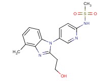 N-{5-[2-(2-hydroxyethyl)-4-methyl-1H-benzimidazol-1-yl]pyridin-2-yl}methanesulfonamide