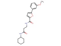 N-[3-(cyclohexylamino)-3-oxopropyl]-5-(3-methoxyphenyl)-2-furamide