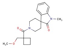 1'-{[1-(methoxymethyl)cyclobutyl]carbonyl}-1-methylspiro[indole-3,4'-piperidin]-2(1H)-one