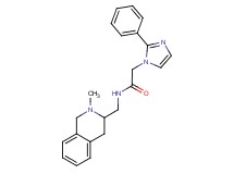 N-[(2-methyl-1,2,3,4-tetrahydro-3-isoquinolinyl)methyl]-2-(2-phenyl-1H-imidazol-1-yl)acetamide