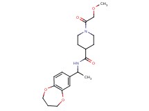 N-[1-(3,4-dihydro-2H-1,5-benzodioxepin-7-yl)ethyl]-1-(methoxyacetyl)-4-piperidinecarboxamide