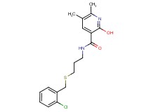 N-{3-[(2-chlorobenzyl)thio]propyl}-2-hydroxy-5,6-dimethylnicotinamide