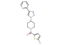 2-(1-{1-[(5-chloro-2-thienyl)carbonyl]piperidin-4-yl}-1H-1,2,3-triazol-4-yl)pyridine