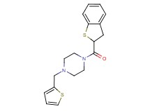 1-(2,3-dihydro-1-benzothien-2-ylcarbonyl)-4-(2-thienylmethyl)piperazine