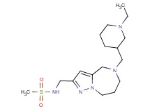 N-({5-[(1-ethylpiperidin-3-yl)methyl]-5,6,7,8-tetrahydro-4H-pyrazolo[1,5-a][1,4]diazepin-2-yl}methyl)methanesulfonamide