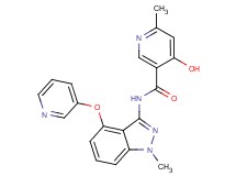 4-hydroxy-6-methyl-N-[1-methyl-4-(3-pyridinyloxy)-1H-indazol-3-yl]nicotinamide
