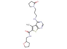 5-methyl-4-{[3-(2-oxo-1-pyrrolidinyl)propyl]amino}-N-(tetrahydro-2-furanylmethyl)thieno[2,3-d]pyrimidine-6-carboxamide