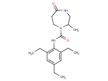 2-methyl-5-oxo-N-(2,4,6-triethylphenyl)-1,4-diazepane-1-carboxamide