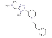 N,N-dimethyl-1-(4-methyl-5-{1-[(2E)-3-phenylprop-2-en-1-yl]piperidin-3-yl}-4H-1,2,4-triazol-3-yl)methanamine