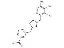3-({1-[(4-hydroxy-3,5-dimethyl-2-pyridinyl)methyl]-3-pyrrolidinyl}methyl)benzoic acid