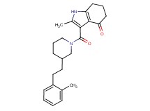2-methyl-3-({3-[2-(2-methylphenyl)ethyl]-1-piperidinyl}carbonyl)-1,5,6,7-tetrahydro-4H-indol-4-one