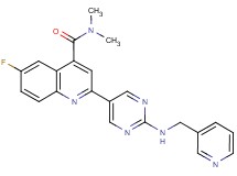 6-fluoro-N,N-dimethyl-2-{2-[(pyridin-3-ylmethyl)amino]pyrimidin-5-yl}quinoline-4-carboxamide