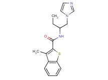 N-[1-(1H-imidazol-1-ylmethyl)propyl]-3-methyl-1-benzothiophene-2-carboxamide