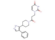 1-{3-oxo-3-[4-(4-phenyl-1H-pyrazol-5-yl)piperidin-1-yl]propyl}pyrimidine-2,4(1H,3H)-dione