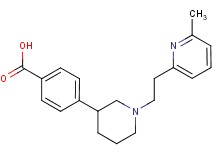 4-{1-[2-(6-methylpyridin-2-yl)ethyl]piperidin-3-yl}benzoic acid