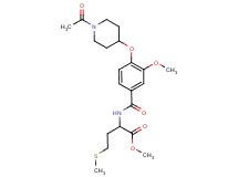 methyl N-{4-[(1-acetyl-4-piperidinyl)oxy]-3-methoxybenzoyl}methioninate