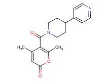 4,6-dimethyl-5-[(4-pyridin-4-ylpiperidin-1-yl)carbonyl]-2H-pyran-2-one