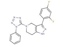 3-(2,4-difluorophenyl)-5-(1-phenyl-1H-tetrazol-5-yl)-4,5,6,7-tetrahydro-1H-pyrazolo[4,3-c]pyridine
