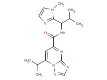 7-isopropyl-N-[2-methyl-1-(1-methyl-1H-imidazol-2-yl)propyl][1,2,4]triazolo[1,5-a]pyrimidine-5-carboxamide
