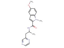 5-methoxy-1-methyl-N-[1-methyl-2-(2-pyrazinyl)ethyl]-1H-indole-2-carboxamide