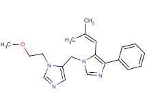 1-{[1-(2-methoxyethyl)-1H-imidazol-5-yl]methyl}-5-(2-methylprop-1-en-1-yl)-4-phenyl-1H-imidazole