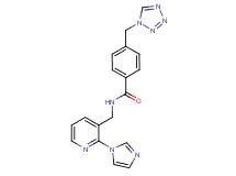 N-{[2-(1H-imidazol-1-yl)pyridin-3-yl]methyl}-4-(1H-tetrazol-1-ylmethyl)benzamide