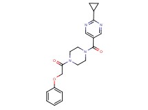 2-cyclopropyl-5-{[4-(phenoxyacetyl)piperazin-1-yl]carbonyl}pyrimidine