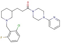 1-{3-[1-(2-chloro-6-fluorobenzyl)-3-piperidinyl]propanoyl}-4-(2-pyridinyl)piperazine
