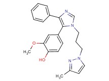 2-methoxy-4-{1-[3-(3-methyl-1H-pyrazol-1-yl)propyl]-4-phenyl-1H-imidazol-5-yl}phenol