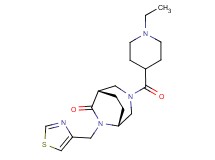 (1S*,5R*)-3-[(1-ethylpiperidin-4-yl)carbonyl]-6-(1,3-thiazol-4-ylmethyl)-3,6-diazabicyclo[3.2.2]nonan-7-one