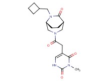 5-{2-[(1S*,5R*)-6-(cyclobutylmethyl)-7-oxo-3,6-diazabicyclo[3.2.2]non-3-yl]-2-oxoethyl}-3-methylpyrimidine-2,4(1H,3H)-dione