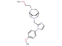 (1S*,5R*)-6-(2-methoxyethyl)-3-{[1-(4-methoxyphenyl)-1H-imidazol-2-yl]methyl}-3,6-diazabicyclo[3.2.2]nonane