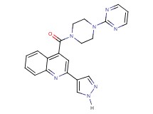 2-(1H-pyrazol-4-yl)-4-{[4-(2-pyrimidinyl)-1-piperazinyl]carbonyl}quinoline