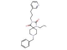 8-benzyl-1-ethyl-3-[3-(3-pyridinyl)propyl]-1,3,8-triazaspiro[4.5]decane-2,4-dione