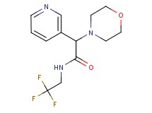 2-(4-morpholinyl)-2-(3-pyridinyl)-N-(2,2,2-trifluoroethyl)acetamide