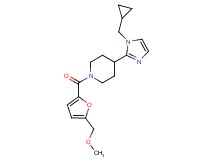 4-[1-(cyclopropylmethyl)-1H-imidazol-2-yl]-1-[5-(methoxymethyl)-2-furoyl]piperidine