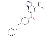 7-isopropyl-5-{[4-(2-phenylethyl)piperazin-1-yl]carbonyl}[1,2,4]triazolo[1,5-a]pyrimidine